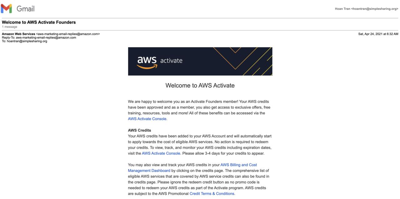 AWS Activate Founders